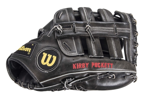 1990 Kirby Puckett Game Used & Signed Wilson A2000 Fielders Glove (PSA/DNA & JSA)